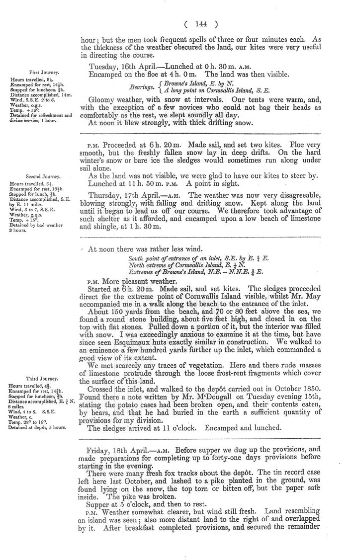 Arctic Blue Books: taylor 1852b, page 144