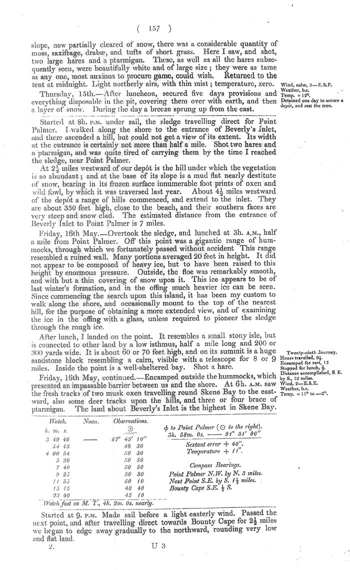 Arctic Blue Books: taylor 1852b, page 157