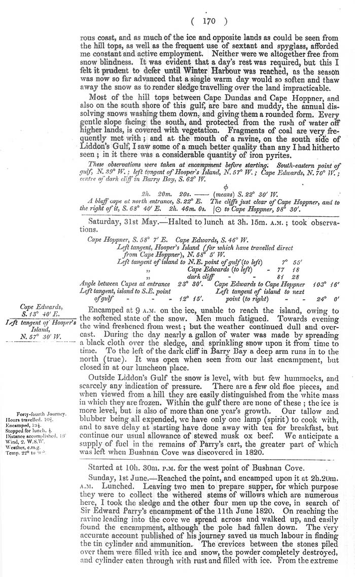 Arctic Blue Books: taylor 1852b, page 170