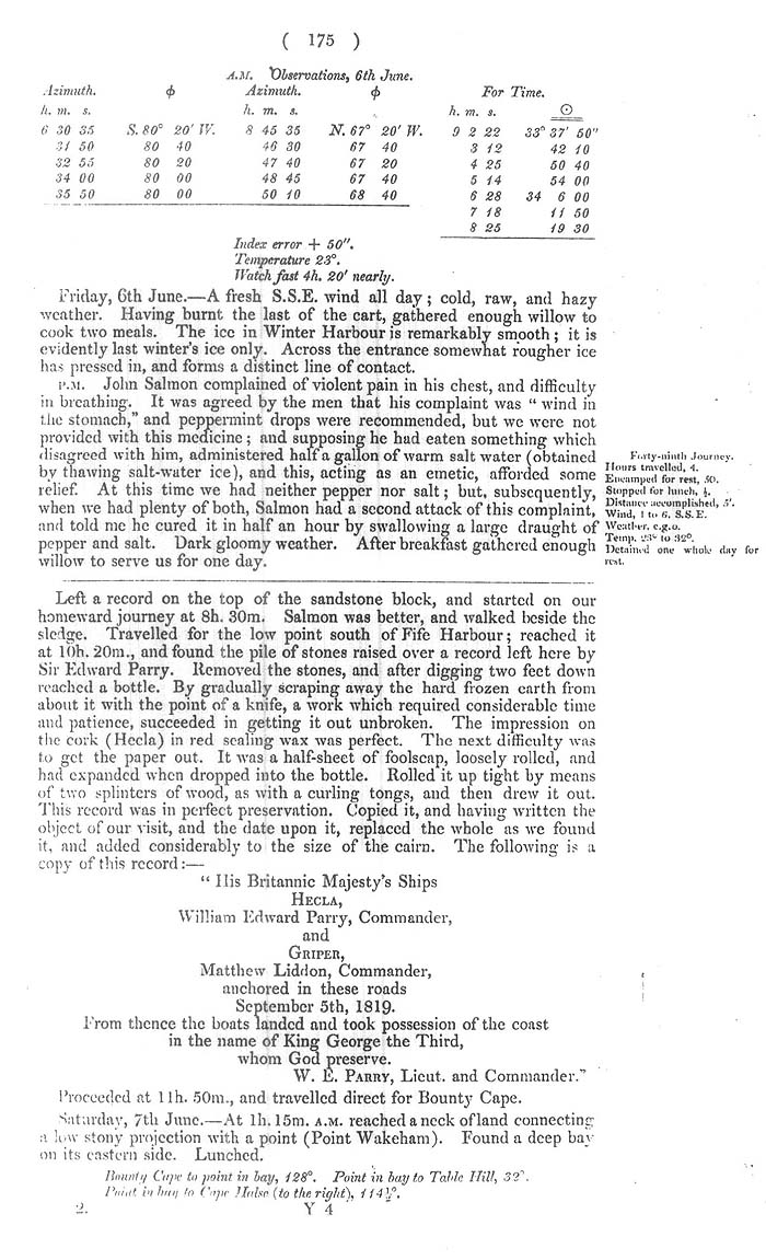 Arctic Blue Books: taylor 1852b, page 175