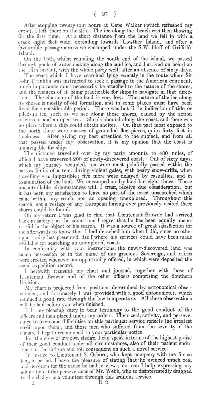 Arctic Blue Books: taylor 1852b, page 27