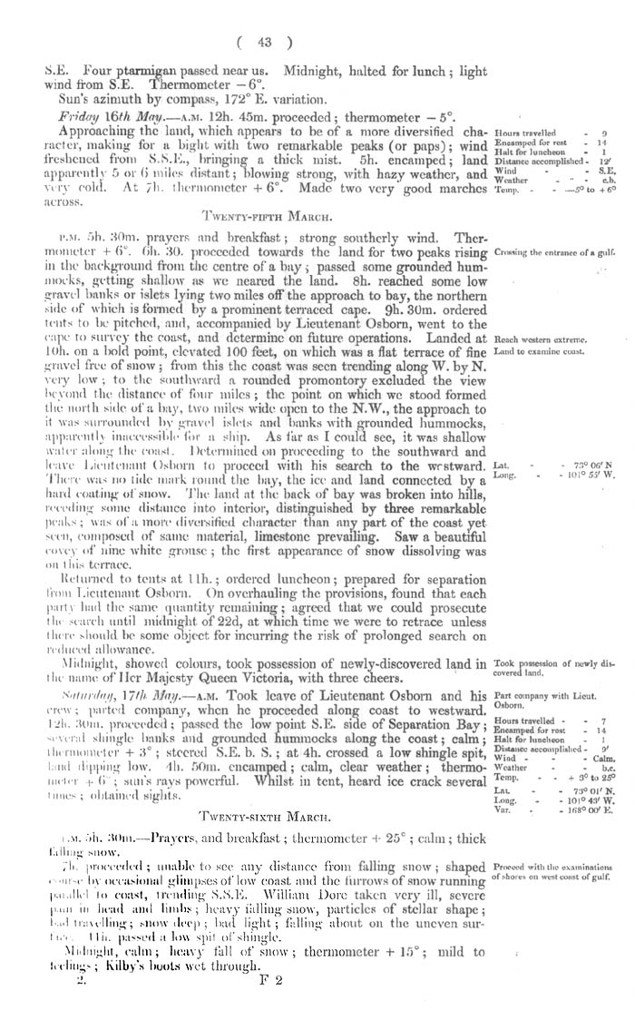 Arctic Blue Books: taylor 1852b, page 43