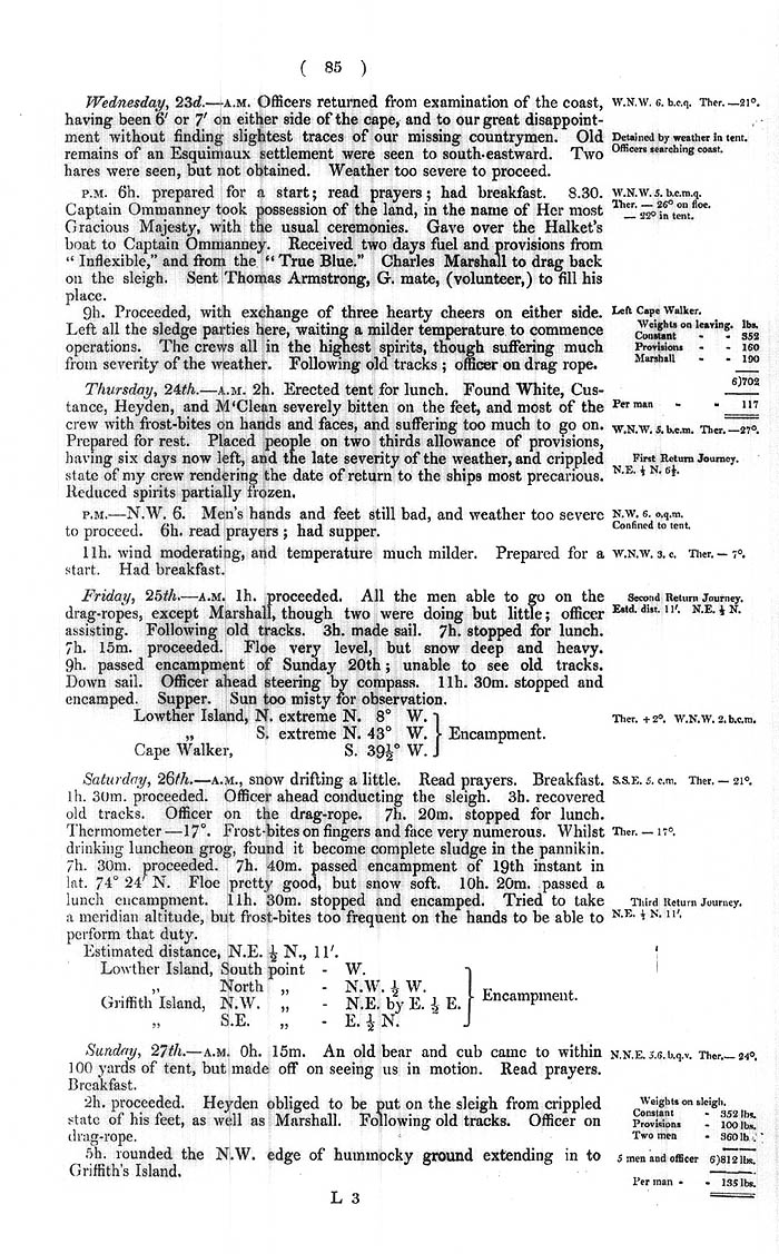 Arctic Blue Books: taylor 1852b, page 85