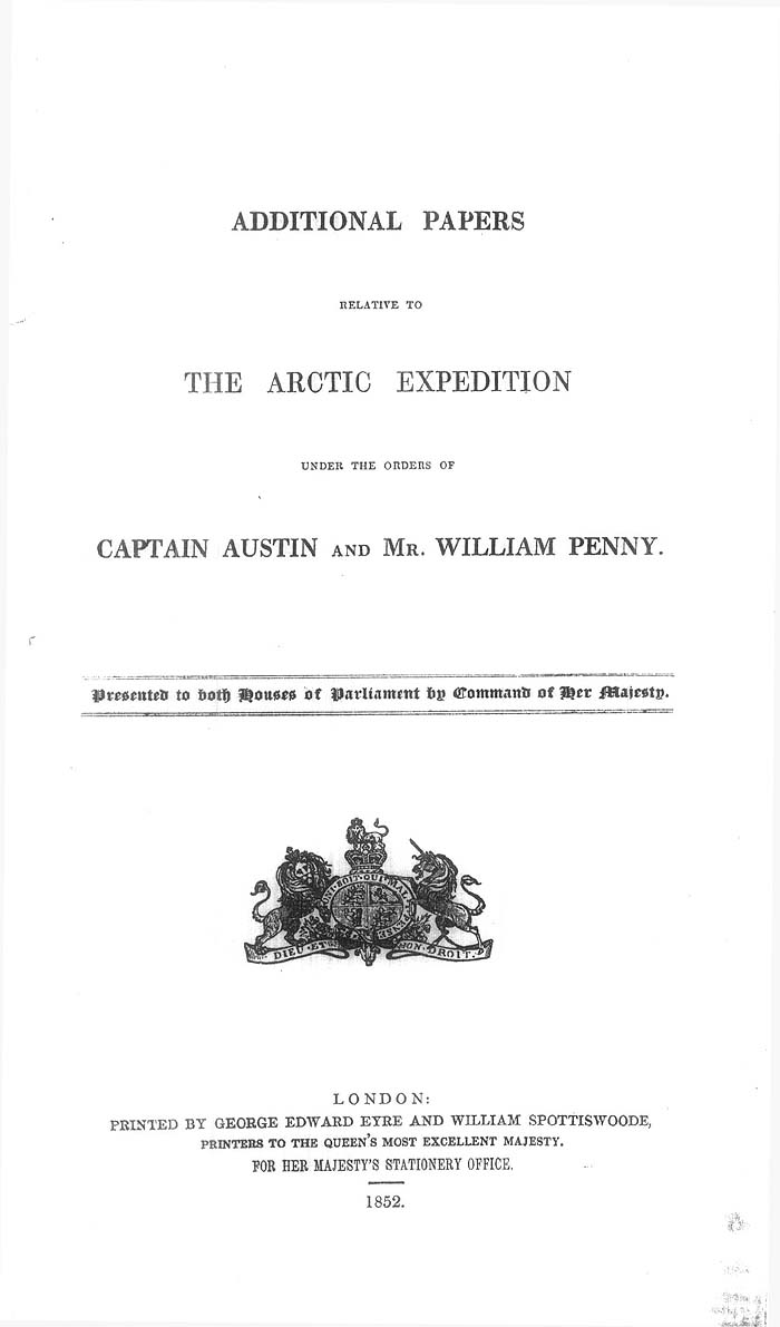 Arctic Blue Books: taylor 1852b, page i