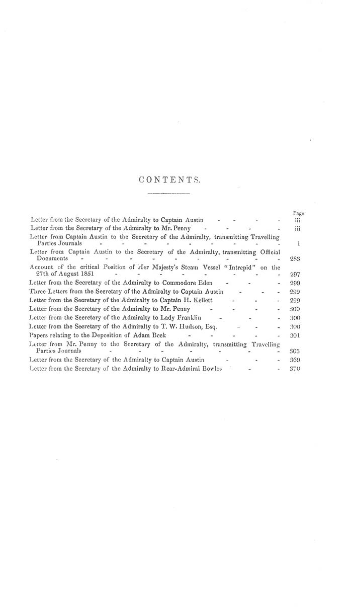 Arctic Blue Books: taylor 1852b, page ii