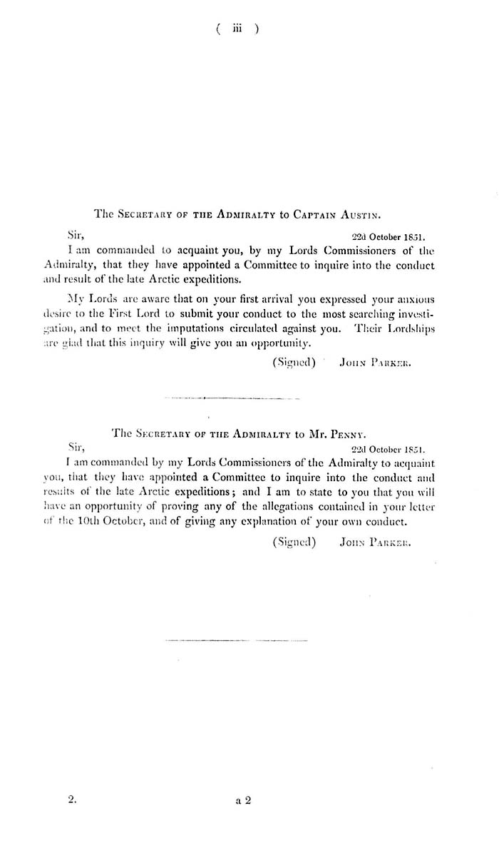 Arctic Blue Books: taylor 1852b, page iii