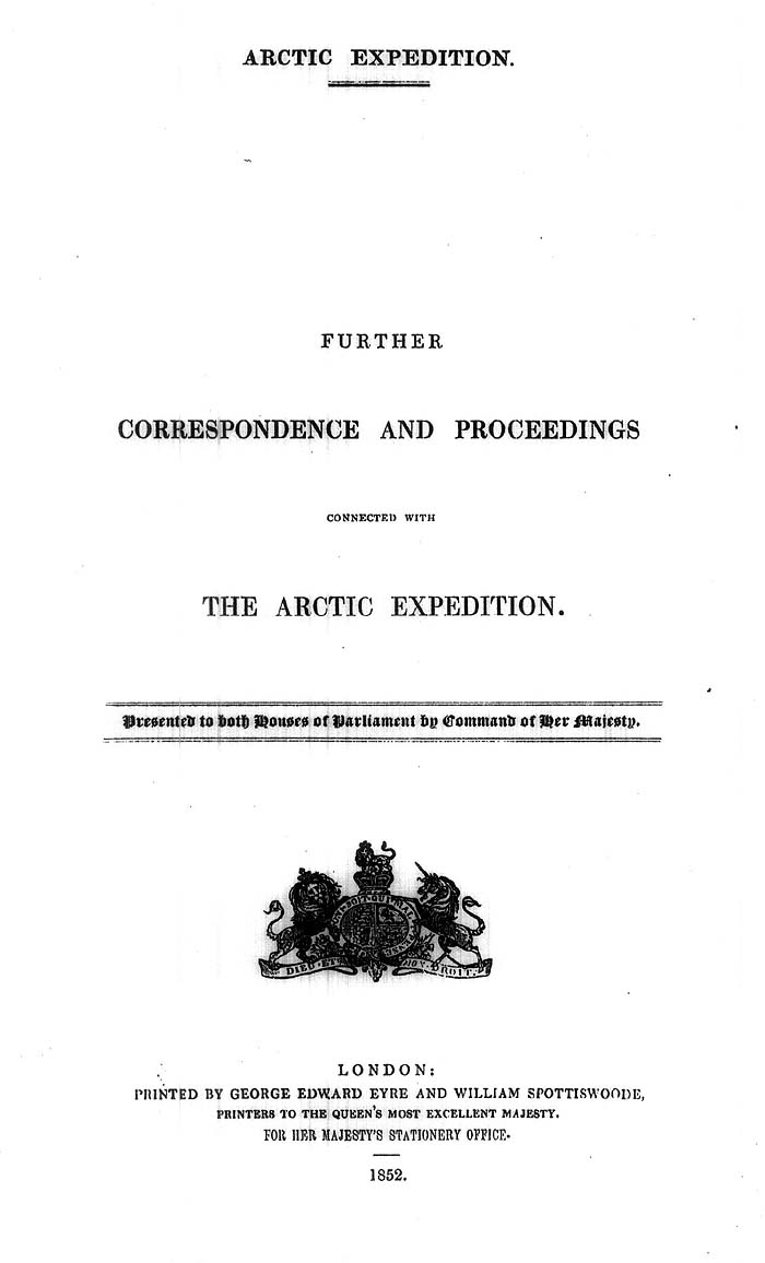 Arctic Blue Books: taylor 1852c, page 1