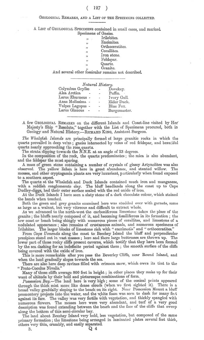Arctic Blue Books: taylor 1852c, page 127