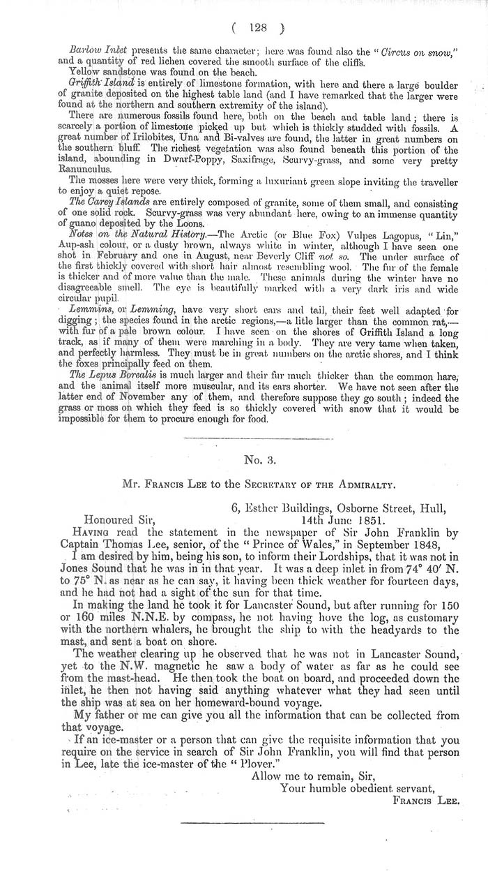 Arctic Blue Books: taylor 1852c, page 128