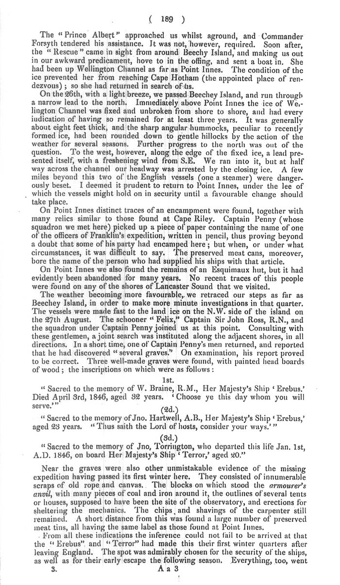 Arctic Blue Books: taylor 1852c, page 189