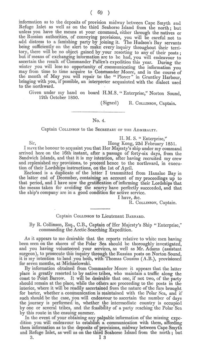 Arctic Blue Books: taylor 1852c, page 69
