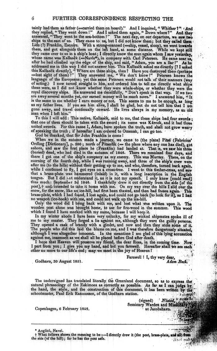 Arctic Blue Books: taylor 1852j, page 6