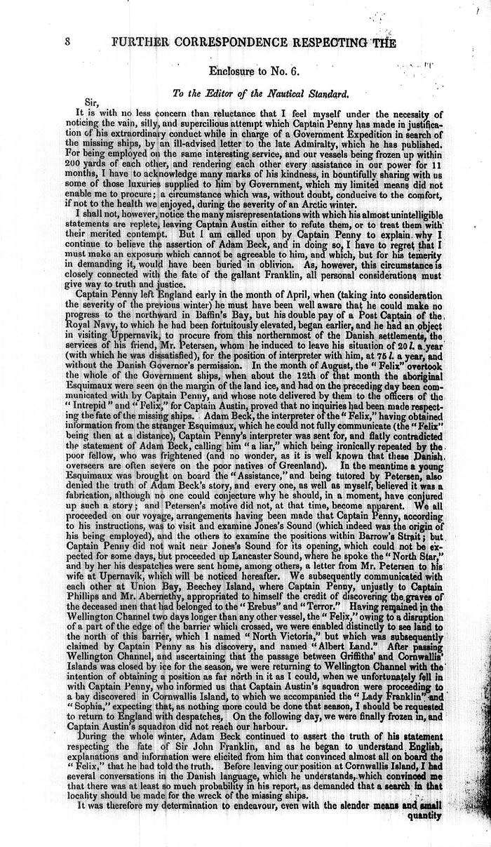 Arctic Blue Books: taylor 1852j, page 8