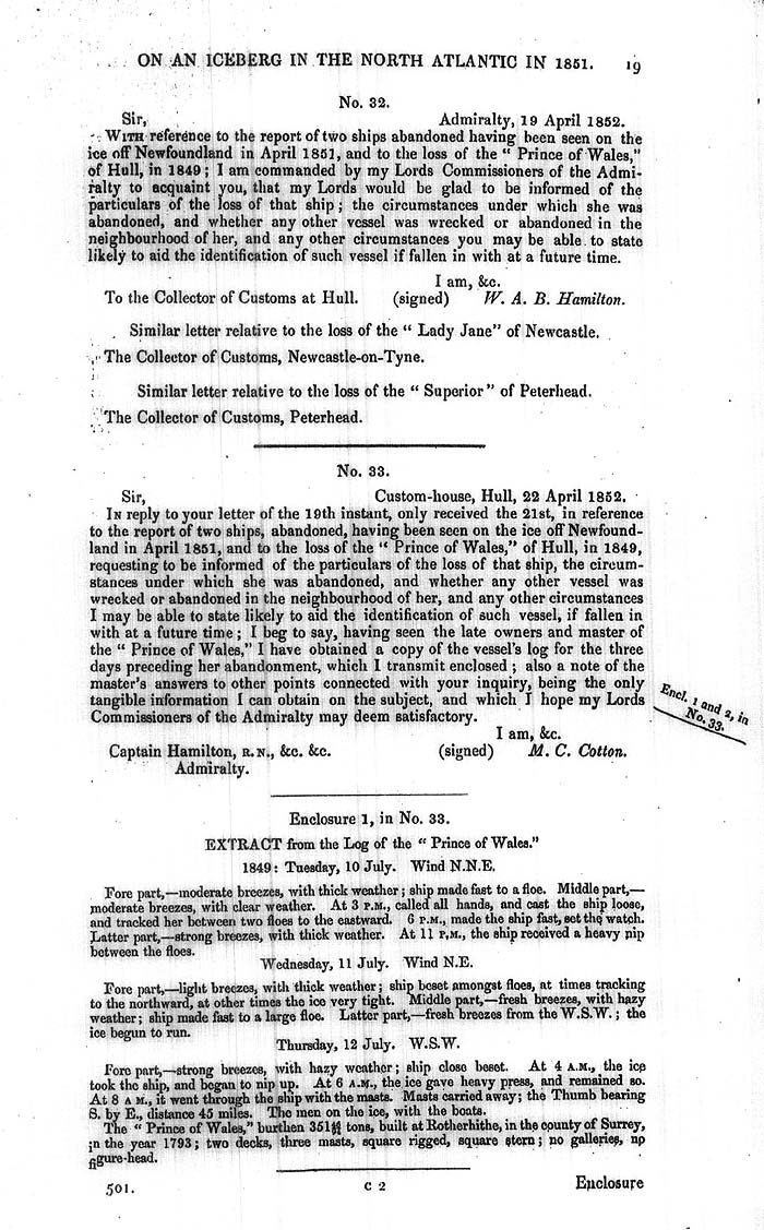 Arctic Blue Books: taylor 1852k, page 19