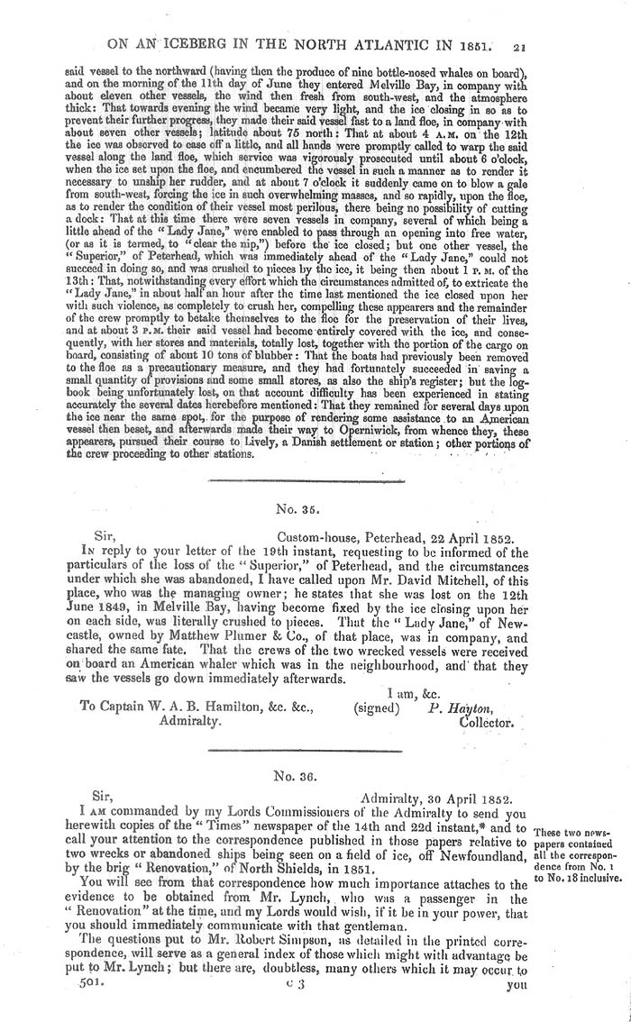 Arctic Blue Books: taylor 1852k, page 21