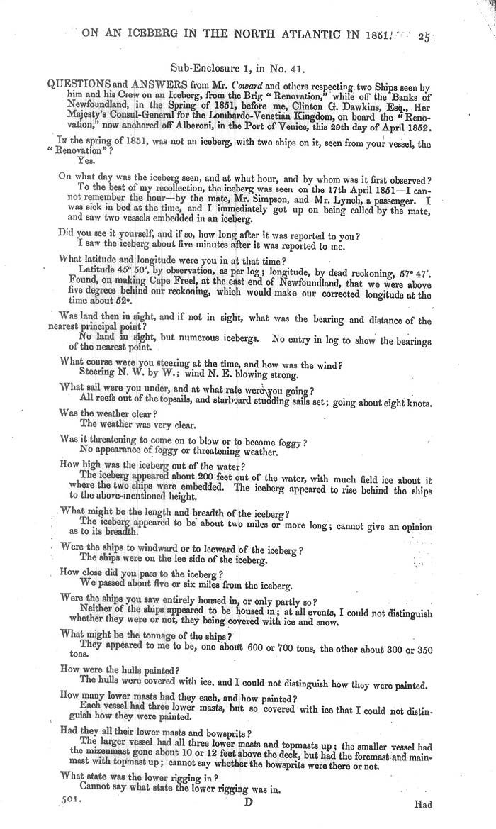 Arctic Blue Books: taylor 1852k, page 25
