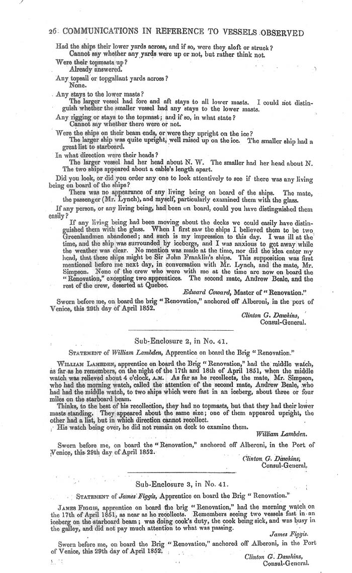 Arctic Blue Books: taylor 1852k, page 26