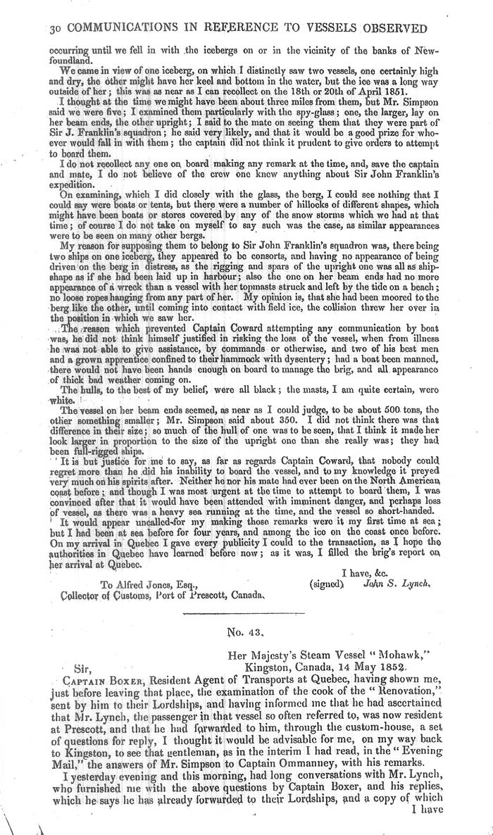 Arctic Blue Books: taylor 1852k, page 30
