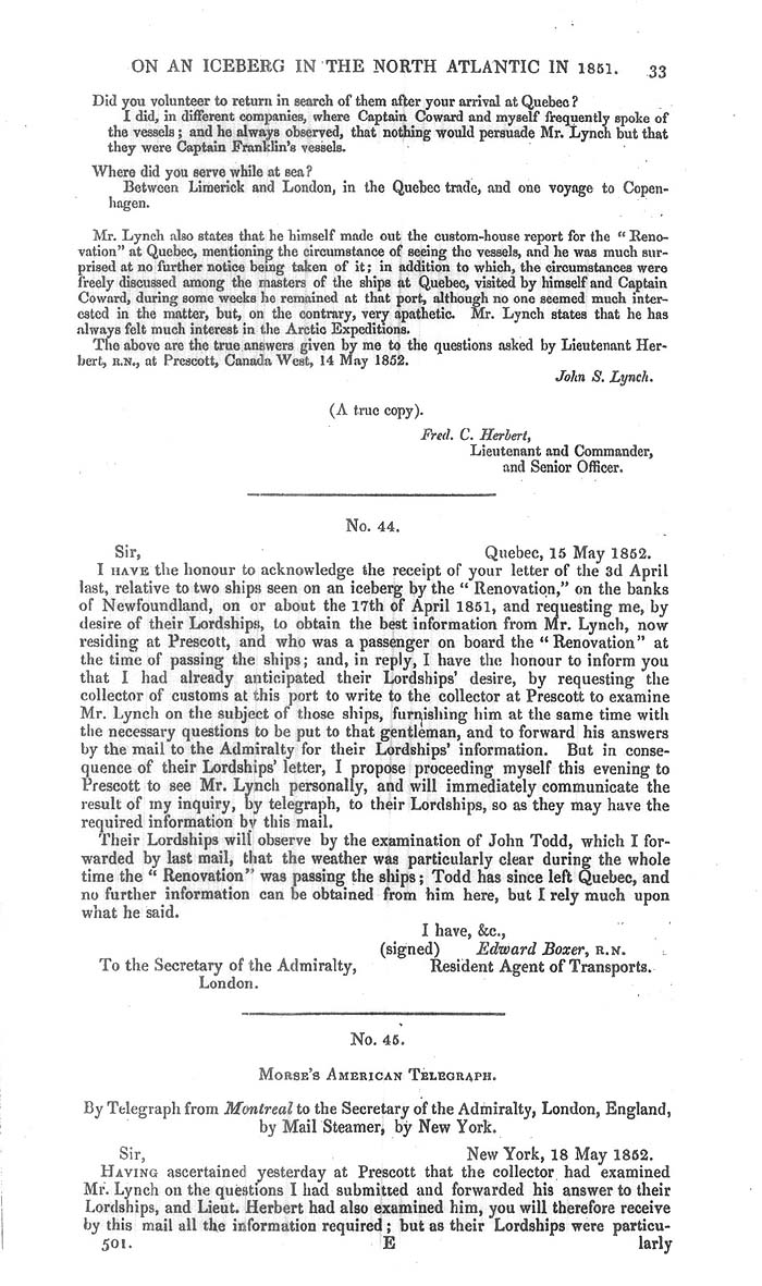Arctic Blue Books: taylor 1852k, page 33