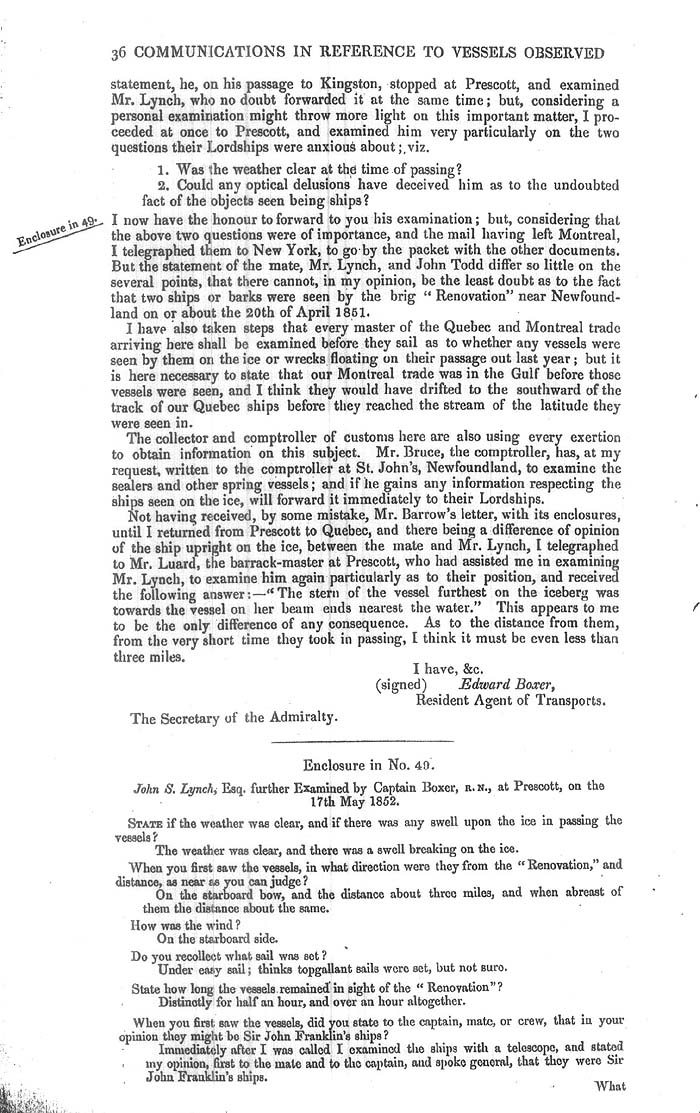 Arctic Blue Books: taylor 1852k, page 36
