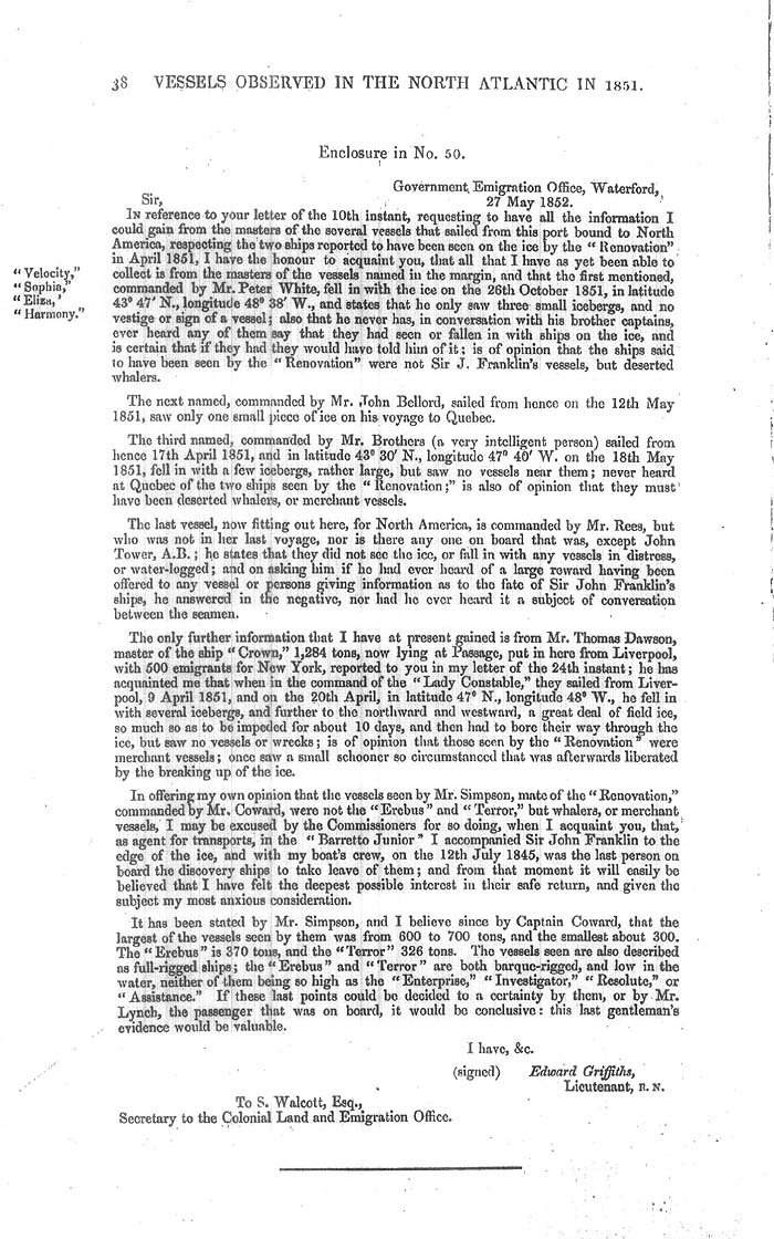 Arctic Blue Books: taylor 1852k, page 38