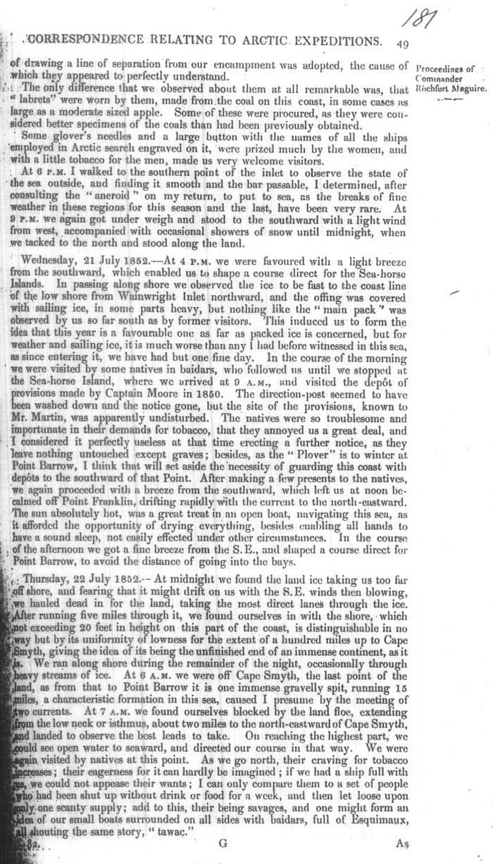 Arctic Blue Books: taylor 1852m, page 49