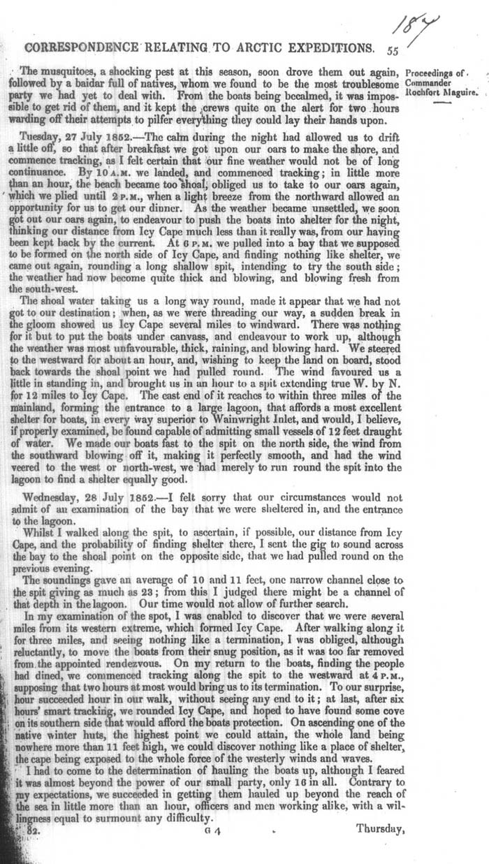 Arctic Blue Books: taylor 1852m, page 55