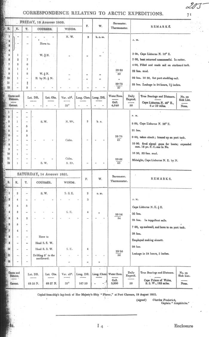 Arctic Blue Books: taylor 1852m, page 71