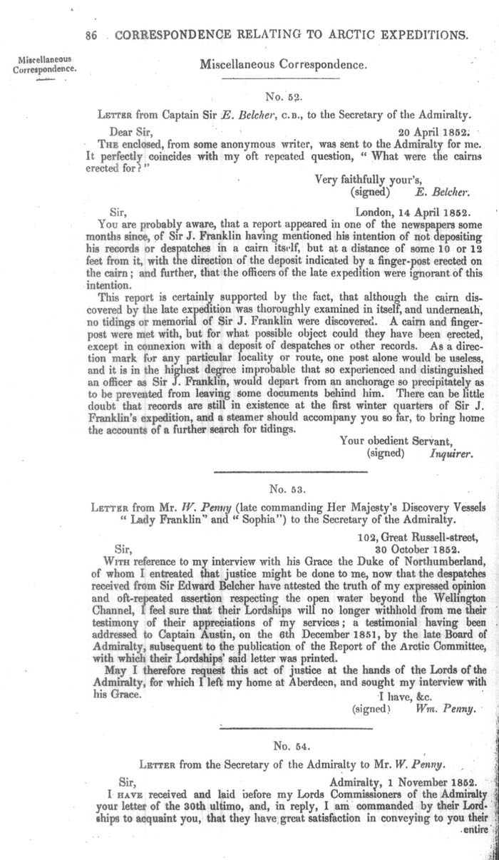 Arctic Blue Books: taylor 1852m, page 86