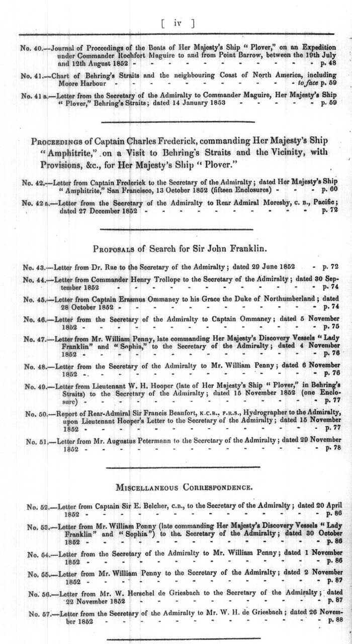 Arctic Blue Books: taylor 1852m, page iv