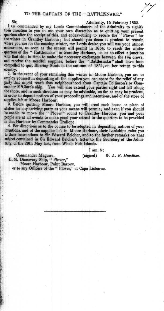 Arctic Blue Books: taylor 1853a, page 3
