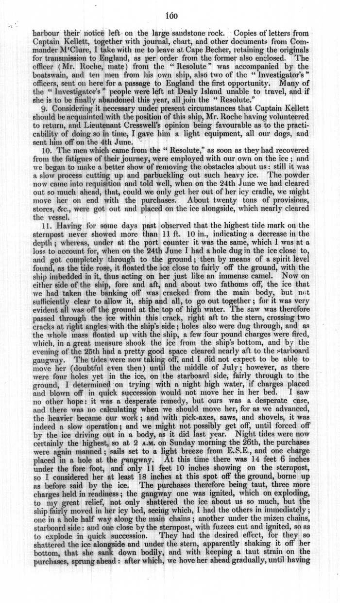 Arctic Blue Books: taylor 1854a, page 100