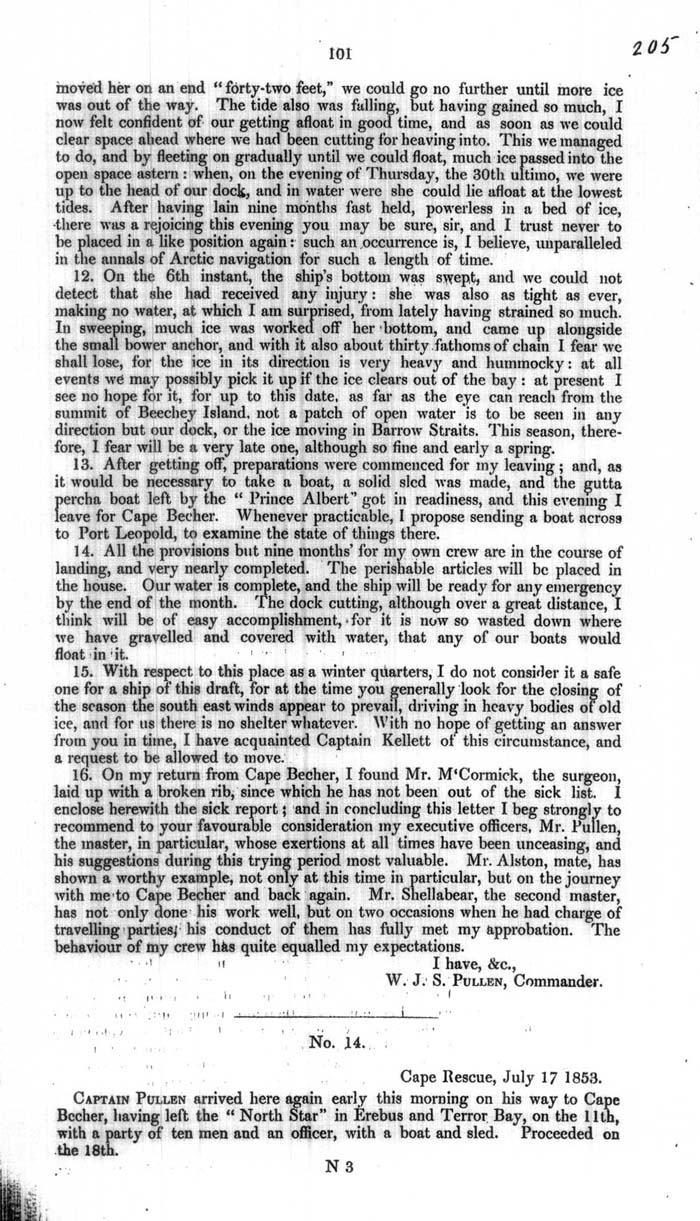 Arctic Blue Books: taylor 1854a, page 101
