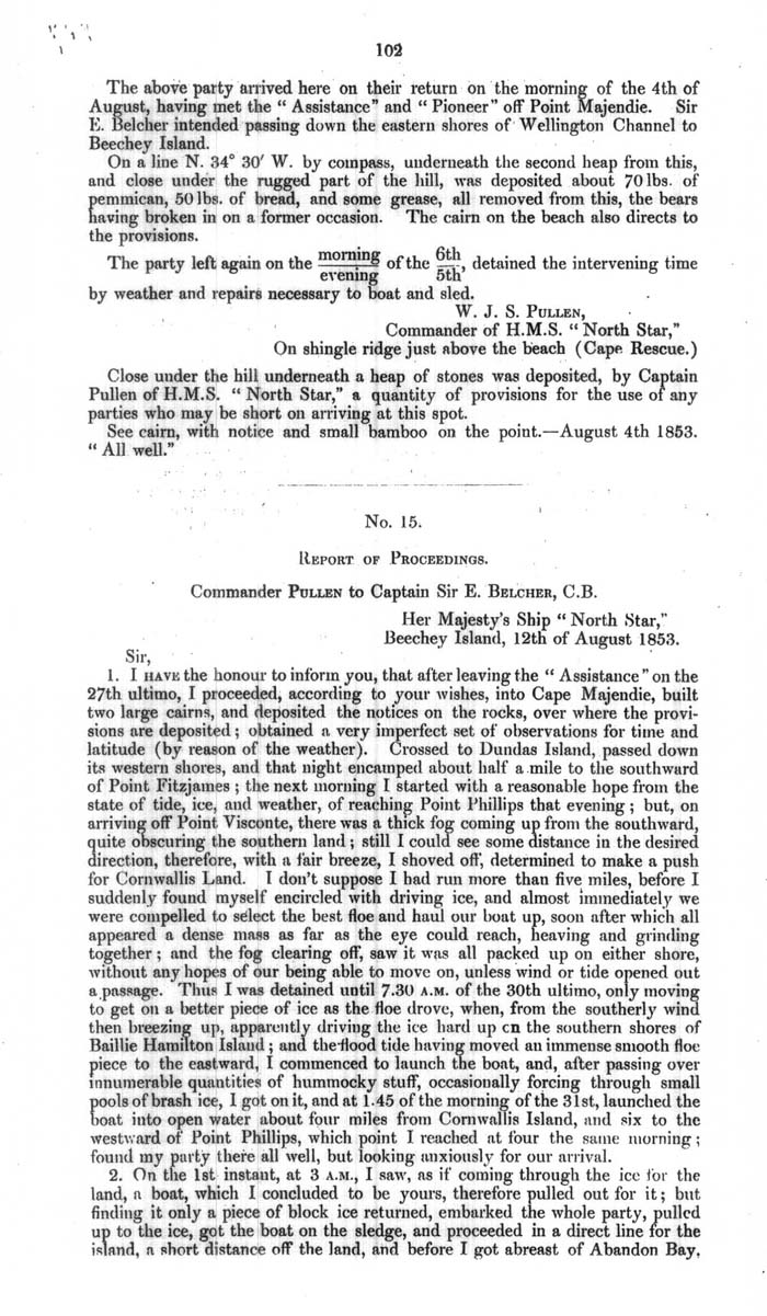 Arctic Blue Books: taylor 1854a, page 102