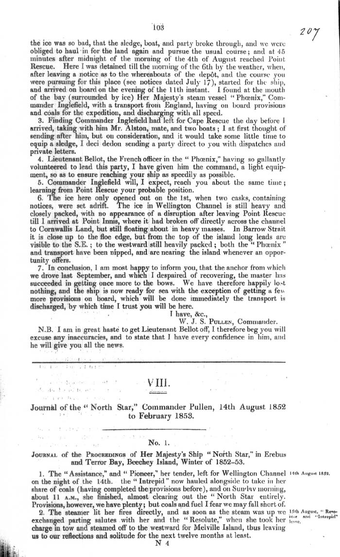 Arctic Blue Books: taylor 1854a, page 103
