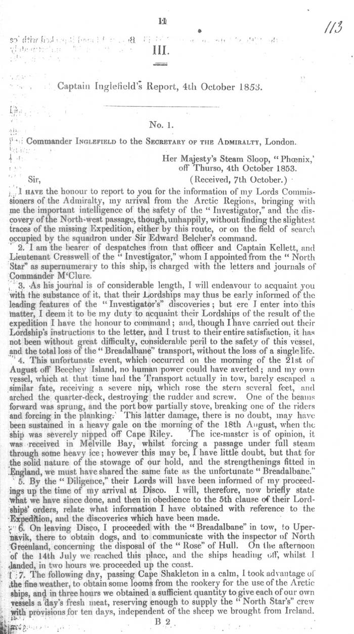 Arctic Blue Books: taylor 1854a, page 11