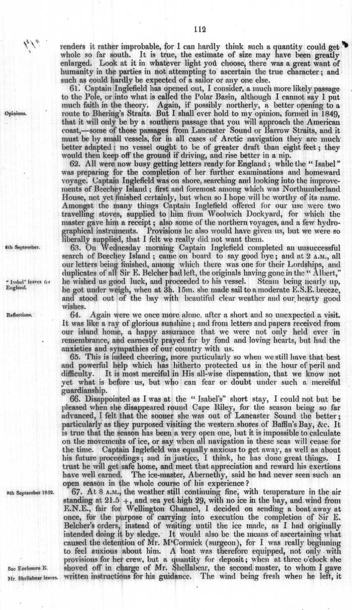 Arctic Blue Books: taylor 1854a, page 112