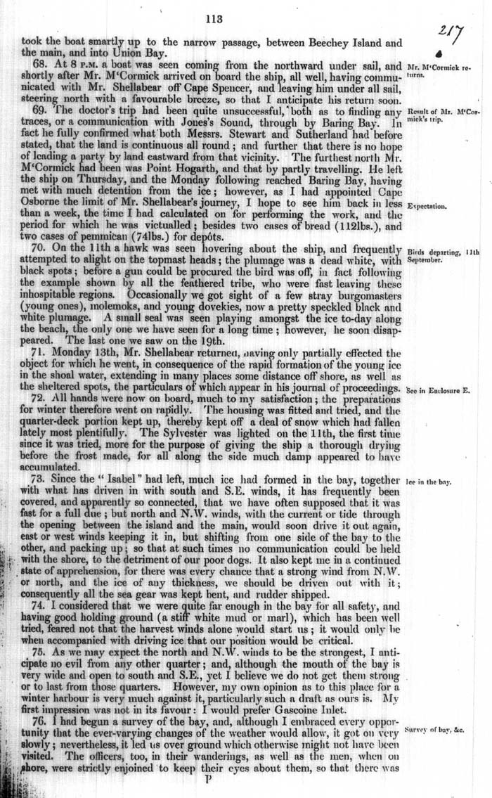 Arctic Blue Books: taylor 1854a, page 113