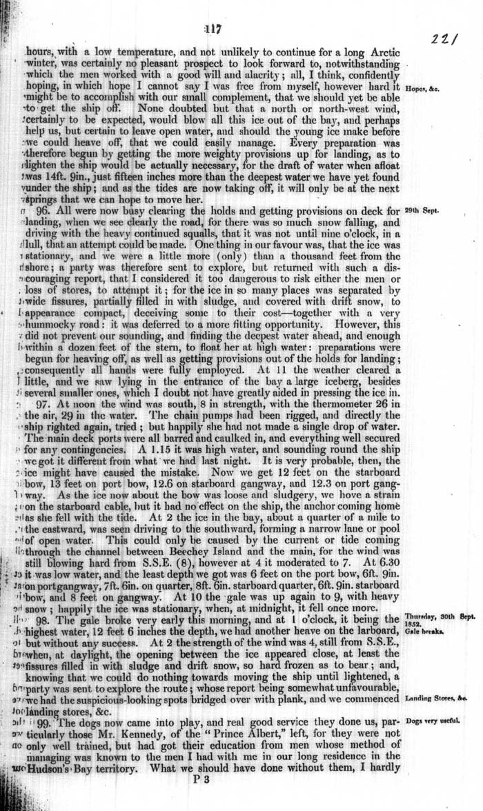 Arctic Blue Books: taylor 1854a, page 117