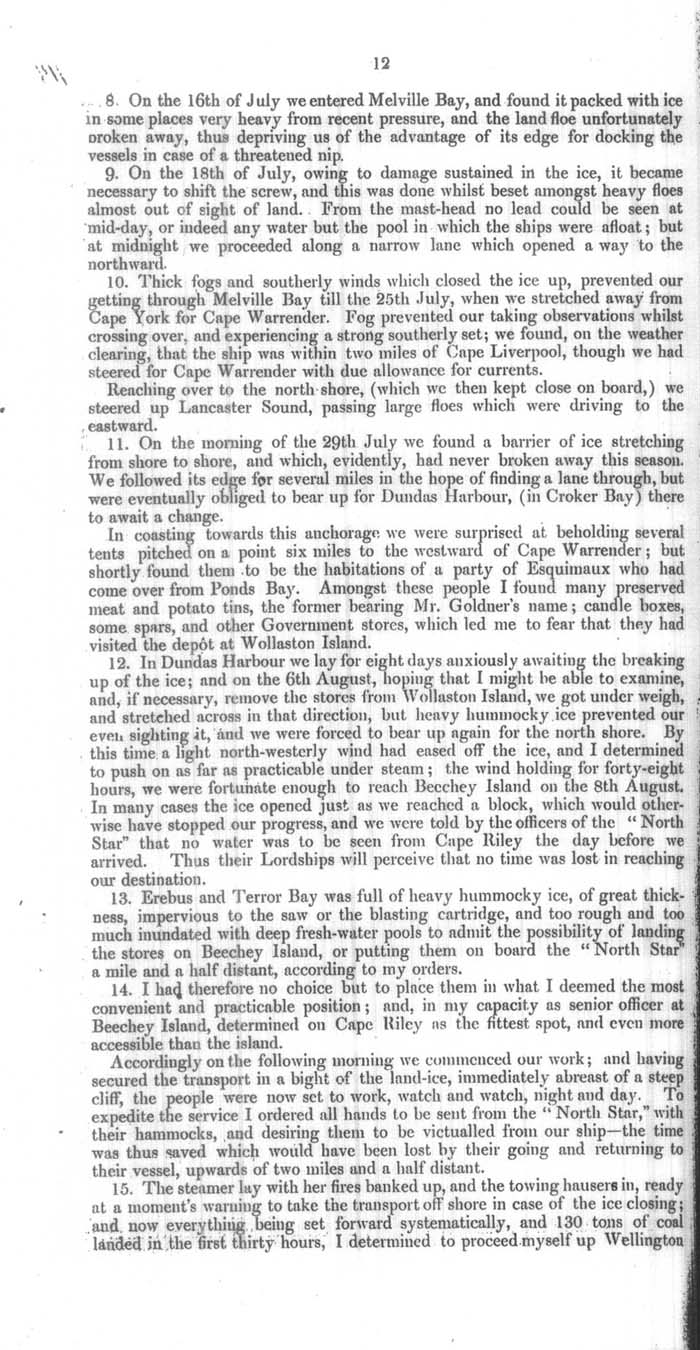 Arctic Blue Books: taylor 1854a, page 12
