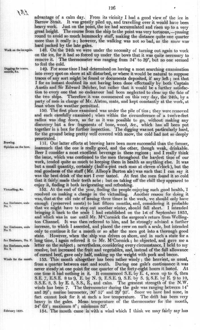 Arctic Blue Books: taylor 1854a, page 126