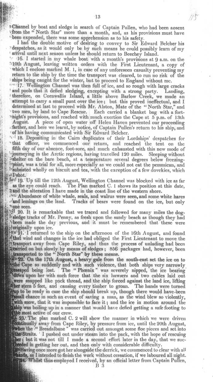 Arctic Blue Books: taylor 1854a, page 13