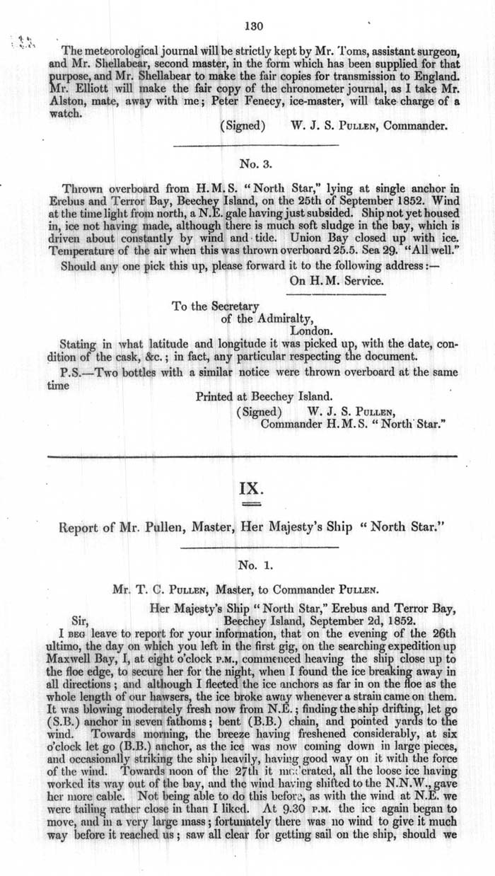 Arctic Blue Books: taylor 1854a, page 130