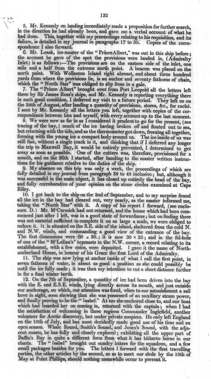 Arctic Blue Books: taylor 1854a, page 132