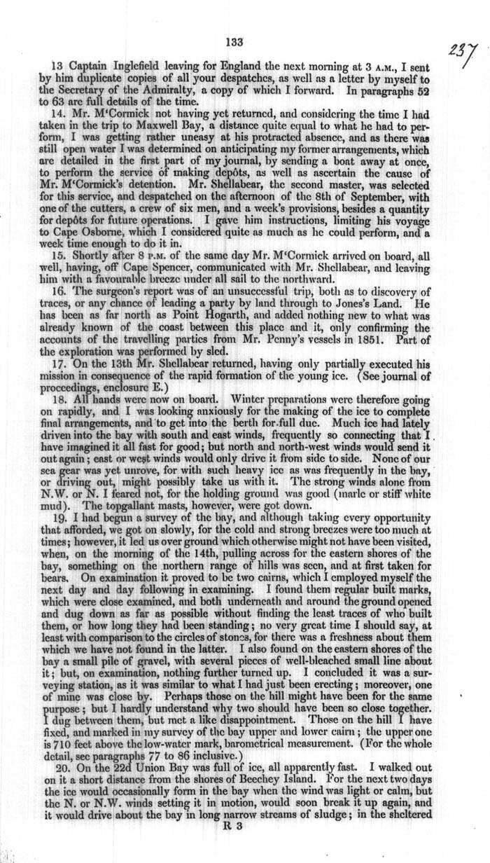 Arctic Blue Books: taylor 1854a, page 133