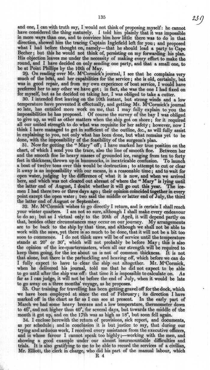 Arctic Blue Books: taylor 1854a, page 135