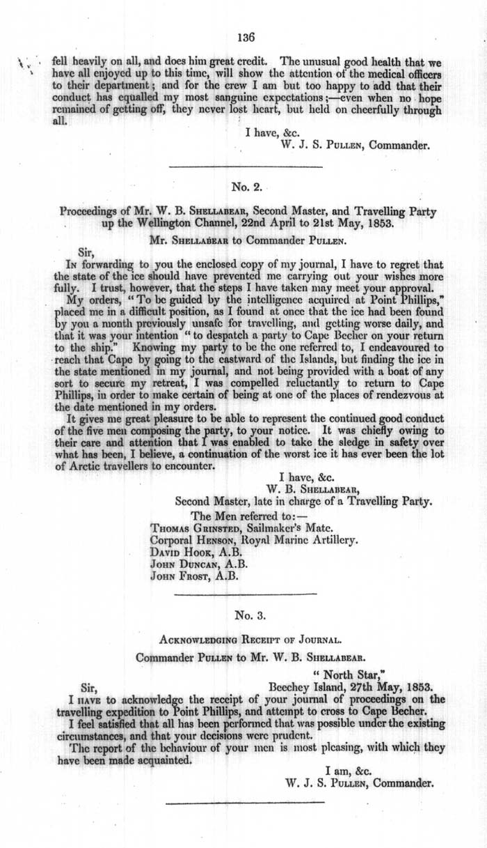 Arctic Blue Books: taylor 1854a, page 136