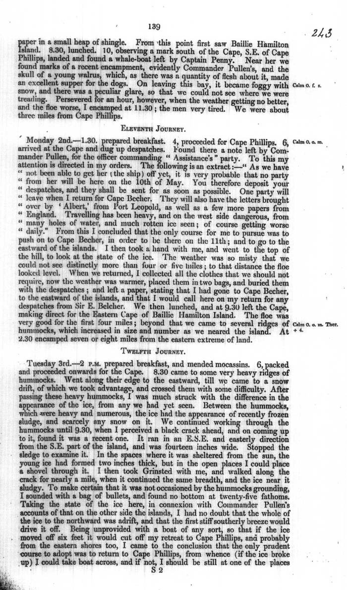 Arctic Blue Books: taylor 1854a, page 139