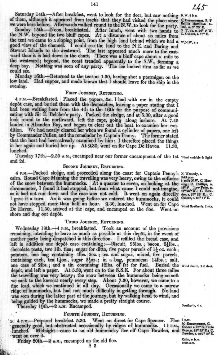 Arctic Blue Books: taylor 1854a, page 141