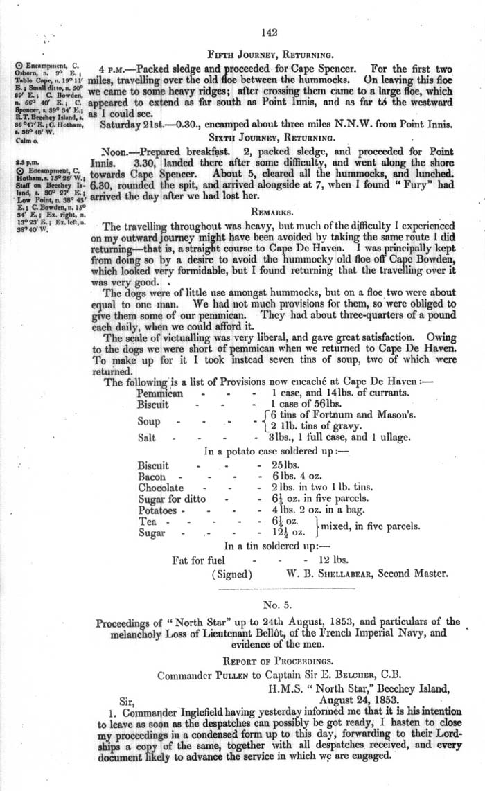Arctic Blue Books: taylor 1854a, page 142